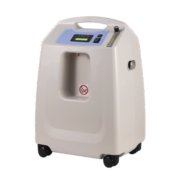 The Dynmed 5 L Medical Oxygen Concentrator delivers high-purity oxygen (93% ± 3%) at 1–5 LPM with quiet