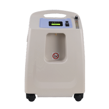 The Dynmed 5 L Medical Oxygen Concentrator delivers high-purity oxygen (93% ± 3%) at 1–5 LPM with quiet