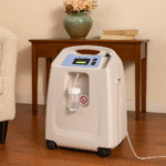 The Dynmed 5 L Medical Oxygen Concentrator delivers high-purity oxygen (93% ± 3%) at 1–5 LPM with quiet